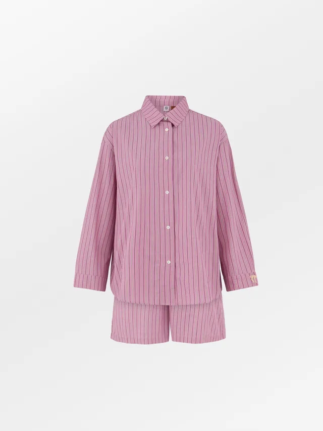 becks-ndergaard-stripel-pyjama-shirt-shorts-mauve-orchid-s image 1