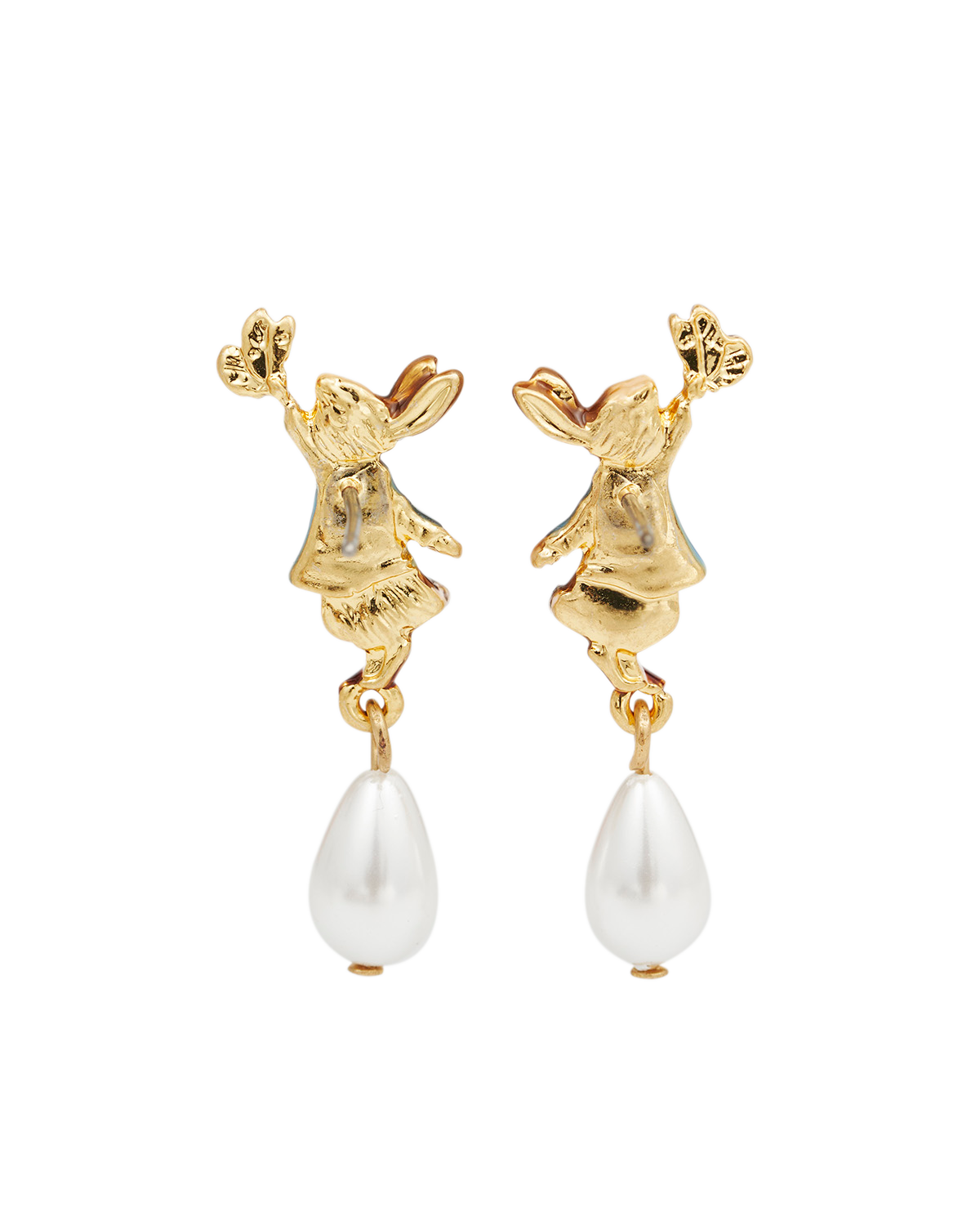 fable-england-peter-rabbit-butterfly-pearl-ohrringe-gold image 6