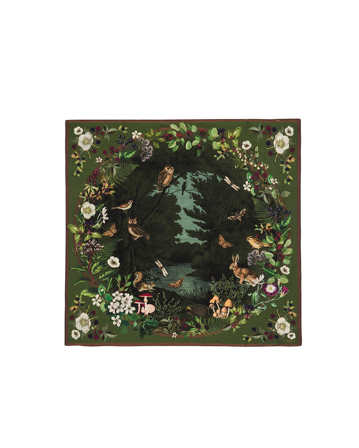fable-england-orla-narrative-halstuch-khaki-wald-print image 1