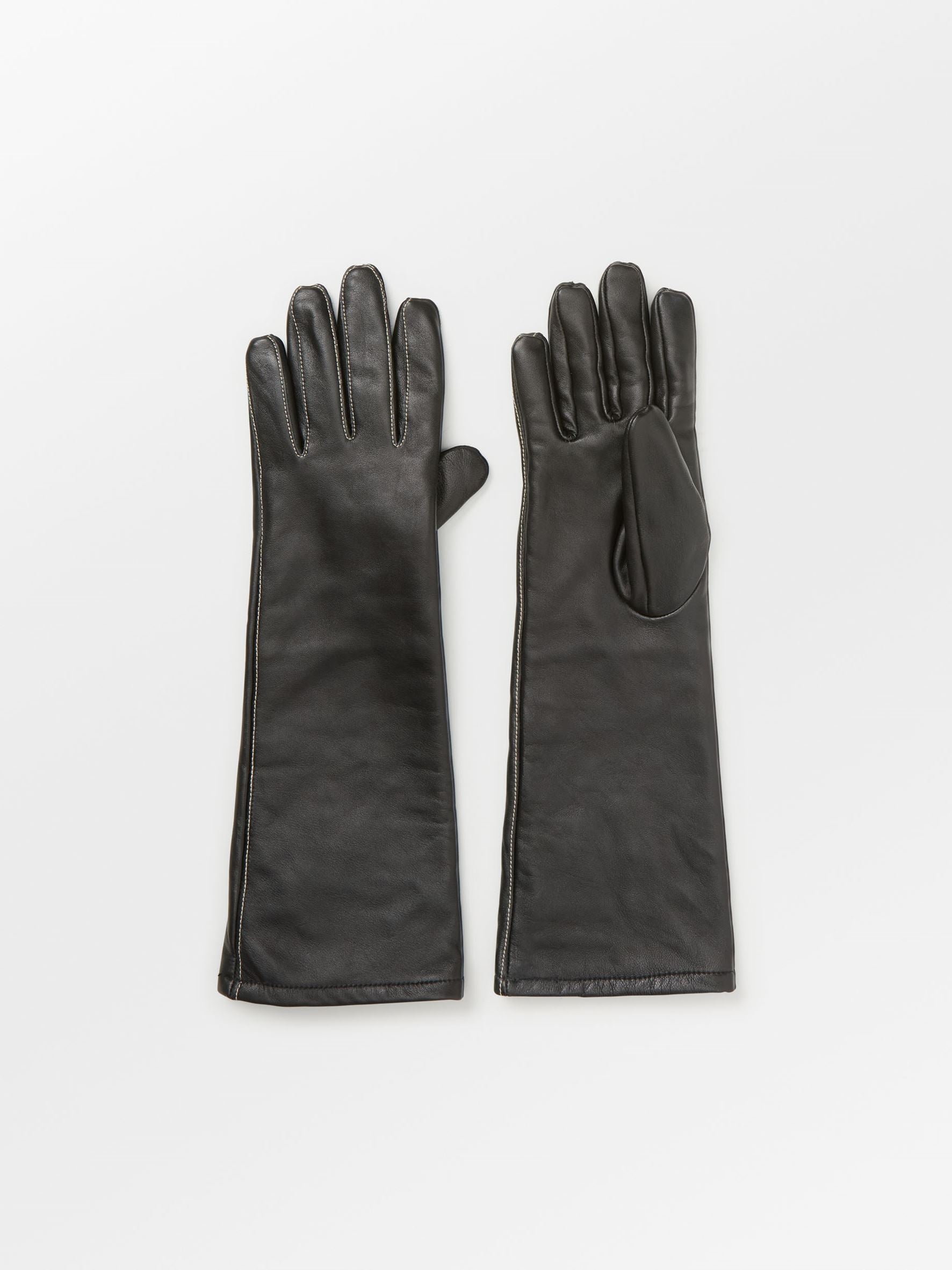 becks-ndergaard-long-smooth-lederhandschuhe-schwarz-schafleder image 1