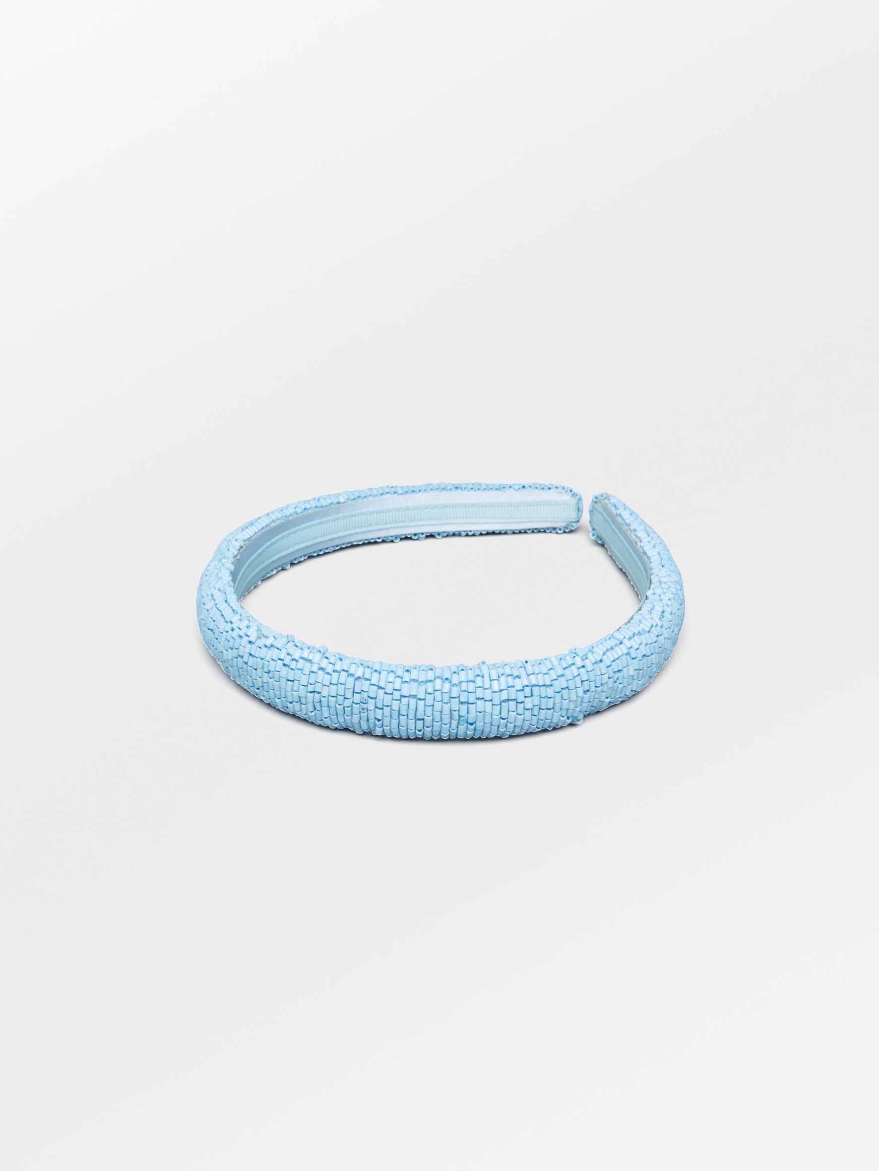 becks-ndergaard-solid-slim-beaded-hairbrace-haarband-blau image 1