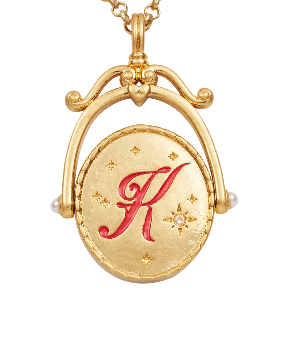 fable-england-k-initial-kalmia-gold-halskette-buchstabe-k image 1