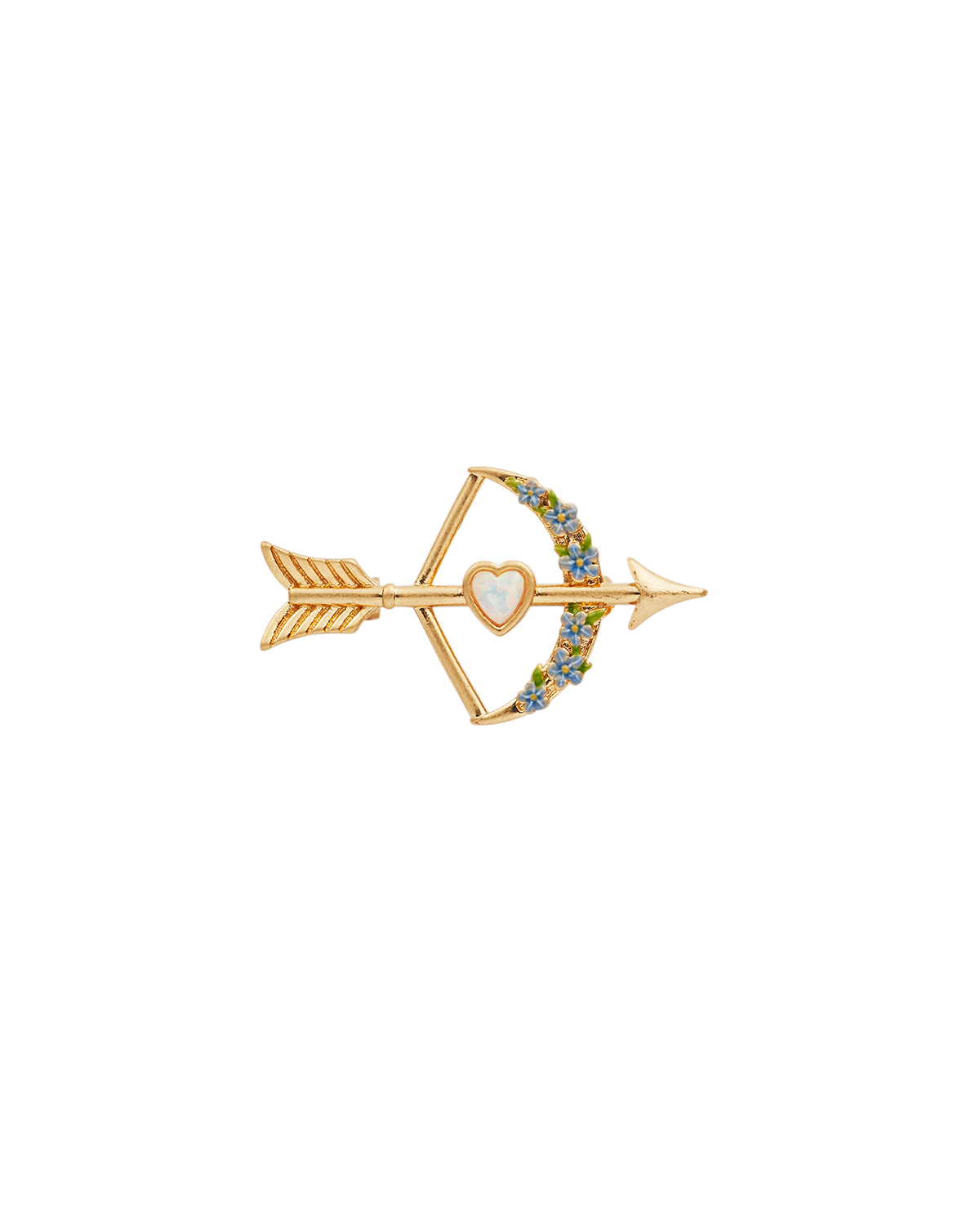 fable-england-cupids-bow-arrow-brosche-gold-herz image 1
