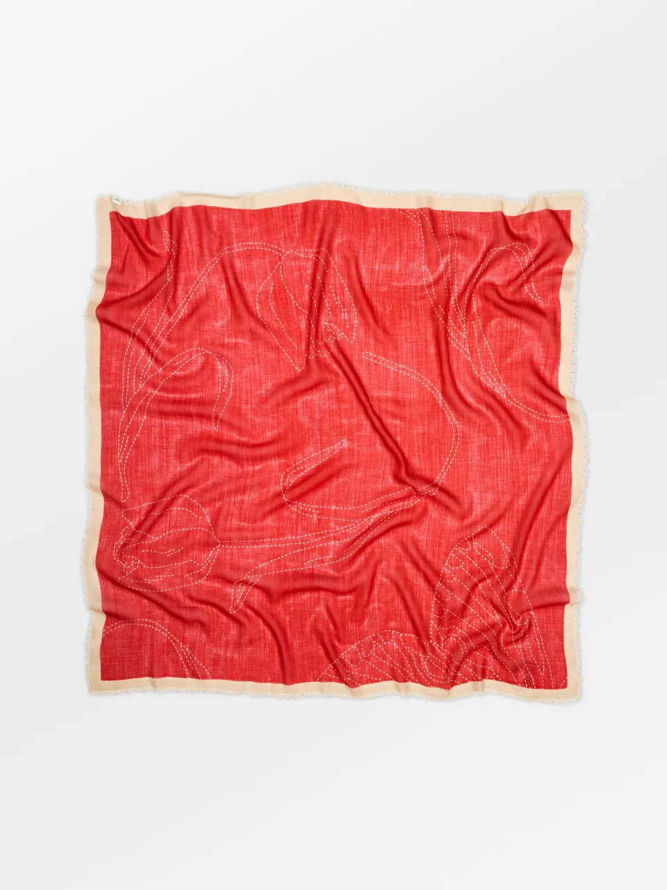 becks-ndergaard-scarves-stitchia-siw-tuch-110x110-pompeian-red image 1