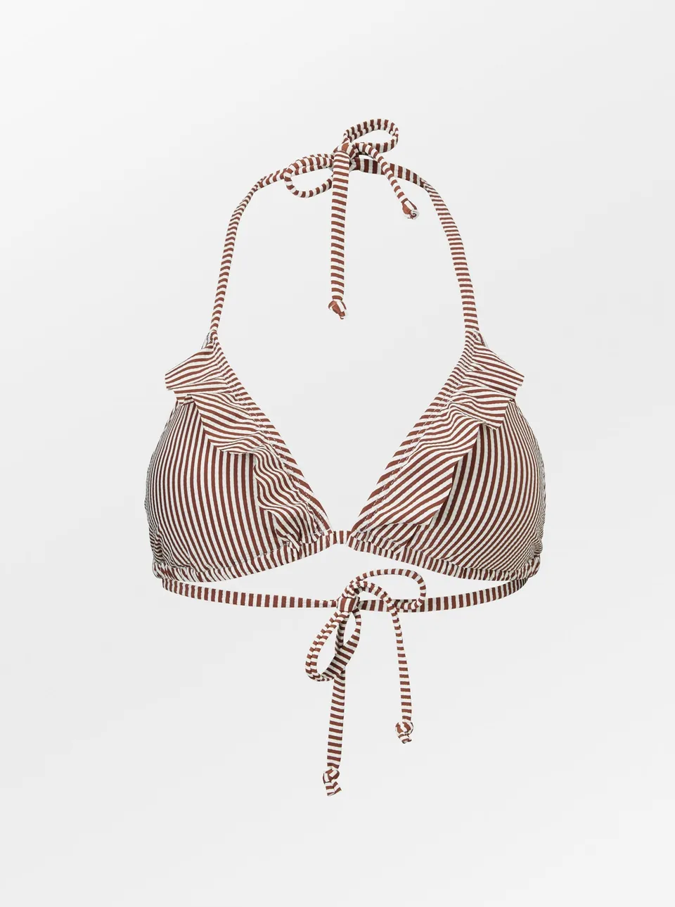 becks-ndergaard-striba-bel-frill-bikini-top-sorrel-brown-s-streifen image 1