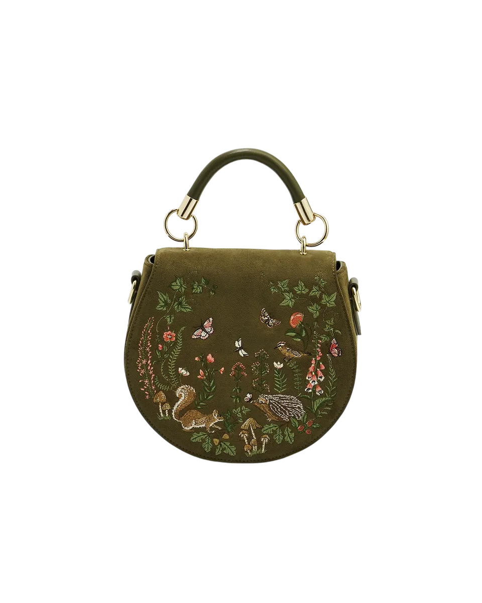 fable-england-charlotte-saddle-bag-umh-ngetasche-khaki-bestickt image 1