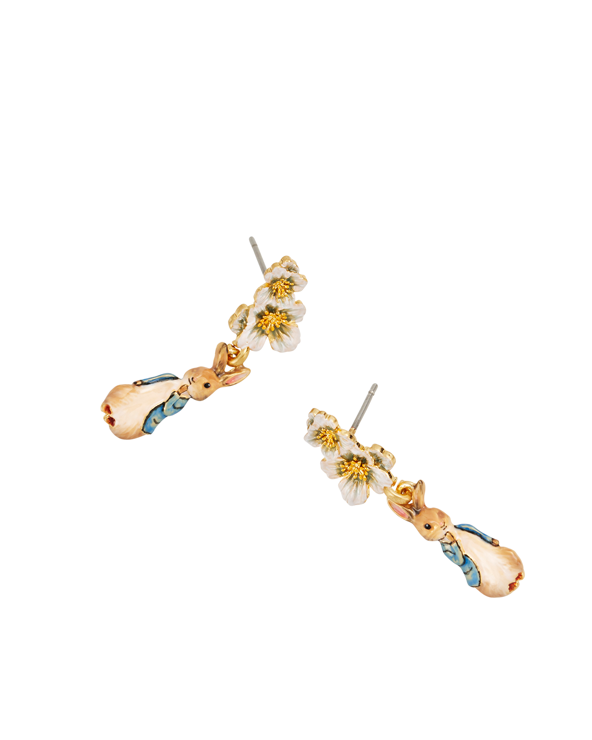 fable-england-x-peter-rabbit-floral-ohrringe-gold-h-nger image 5