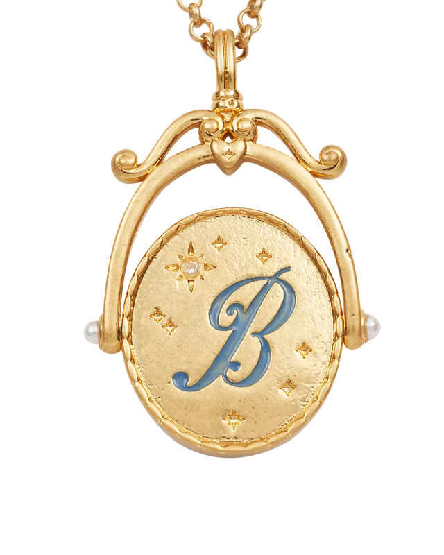fable-england-jewellery-b-initial-bluebell-halskette-gold-buchstabe-b image 1
