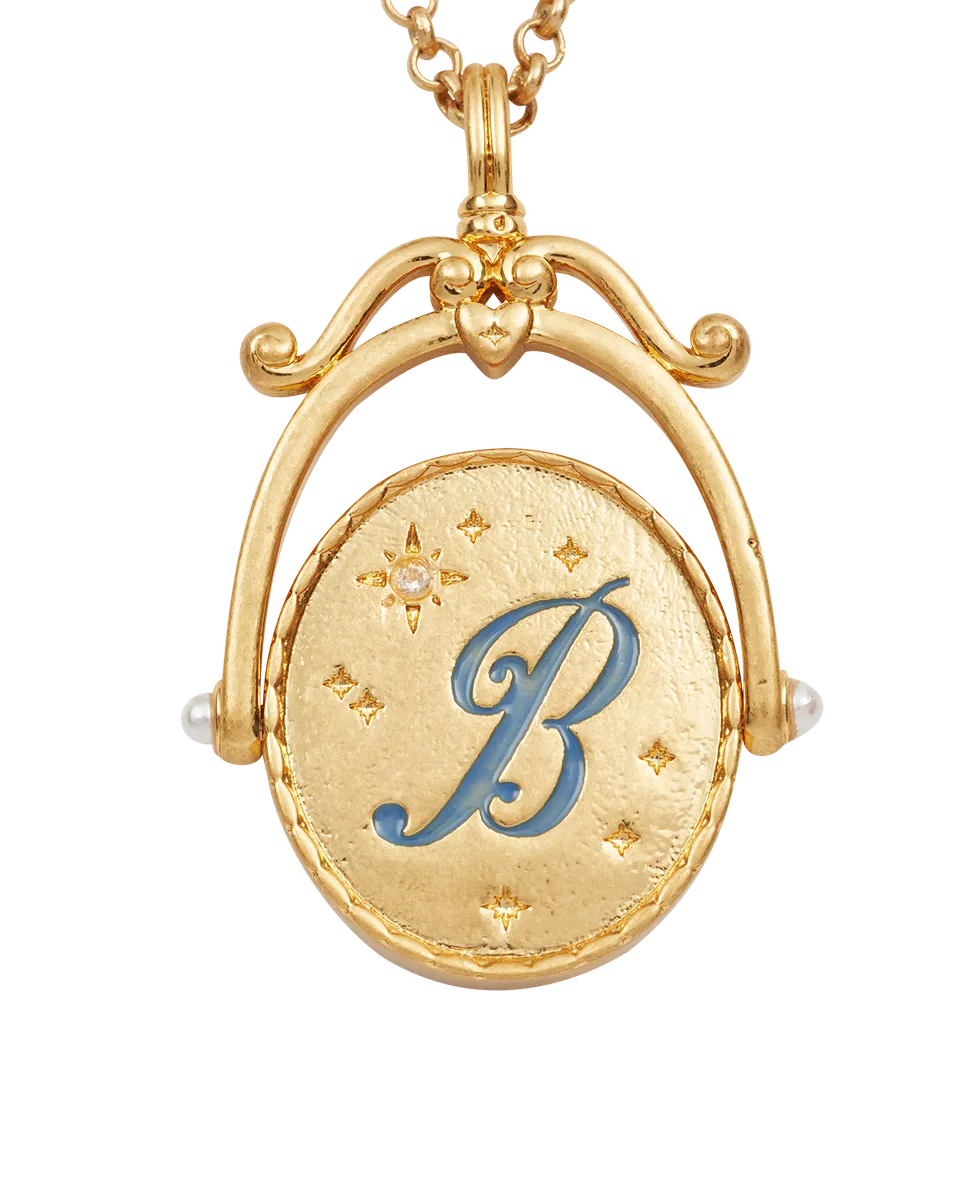 fable-england-jewellery-b-initial-bluebell-halskette-gold-buchstabe-b image 1