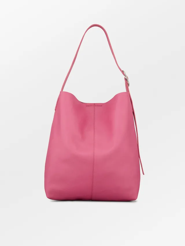 becks-ndergaard-mae-buckle-schultertasche-leder-pink-32x40 image 1