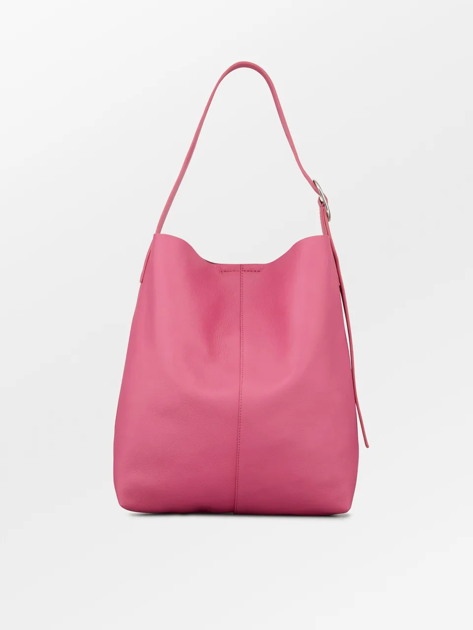 becks-ndergaard-mae-buckle-schultertasche-leder-pink-32x40 image 1