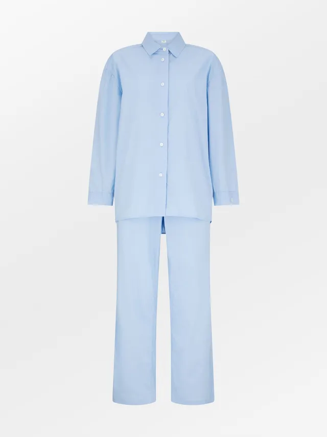becks-ndergaard-essential-pyjamas-set-schlafanzug-blau image 1