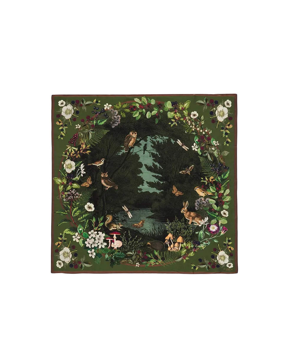 fable-england-orla-narrative-halstuch-khaki-wald-print image 1