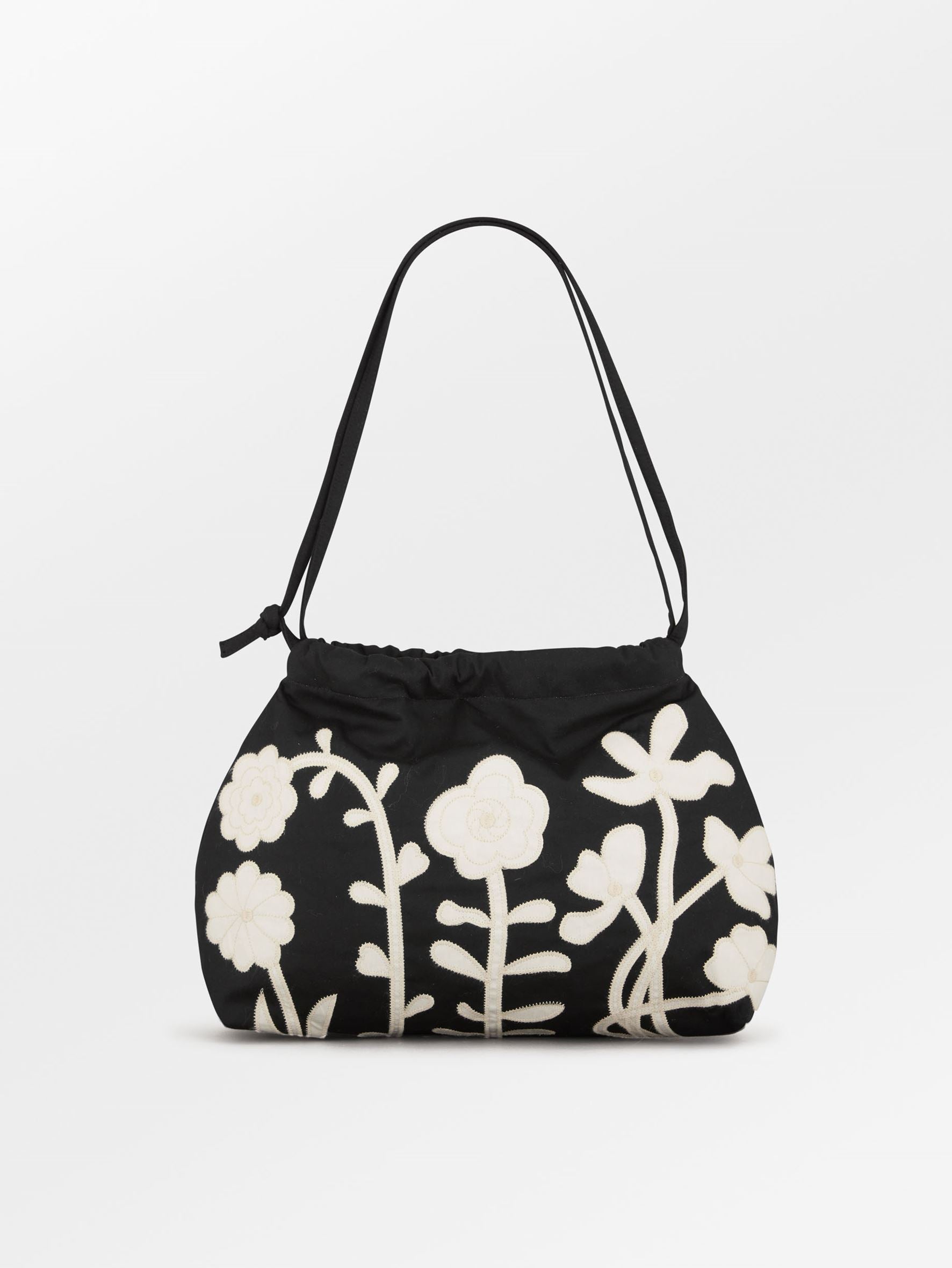 becks-ndergaard-guafiore-gina-beuteltasche-schwarz-floral image 1