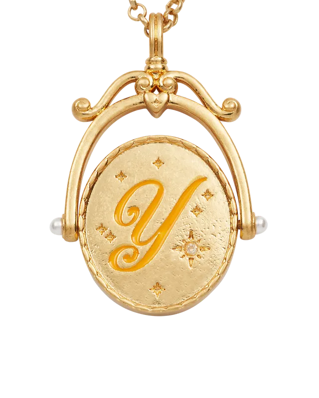 fable-england-yarrow-y-initial-spinner-halskette-gold-messing image 1