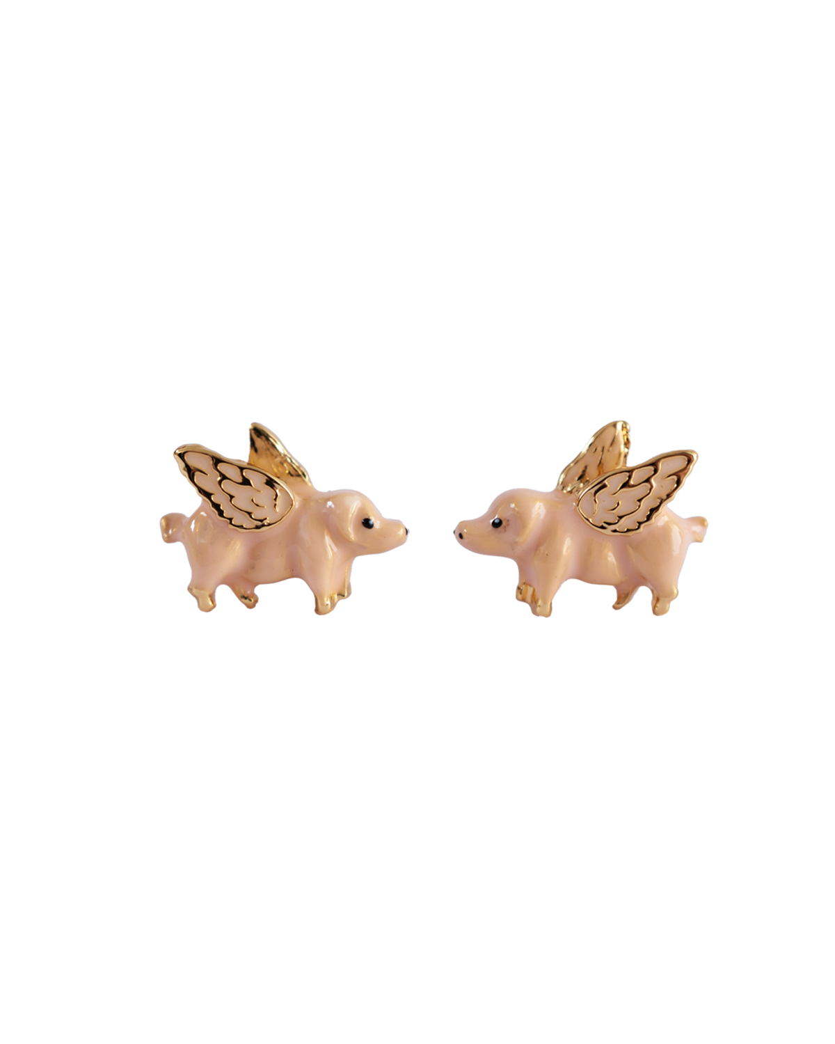 fable-england-flying-pig-halskette-ohrringe-schmuckset-gold image 2