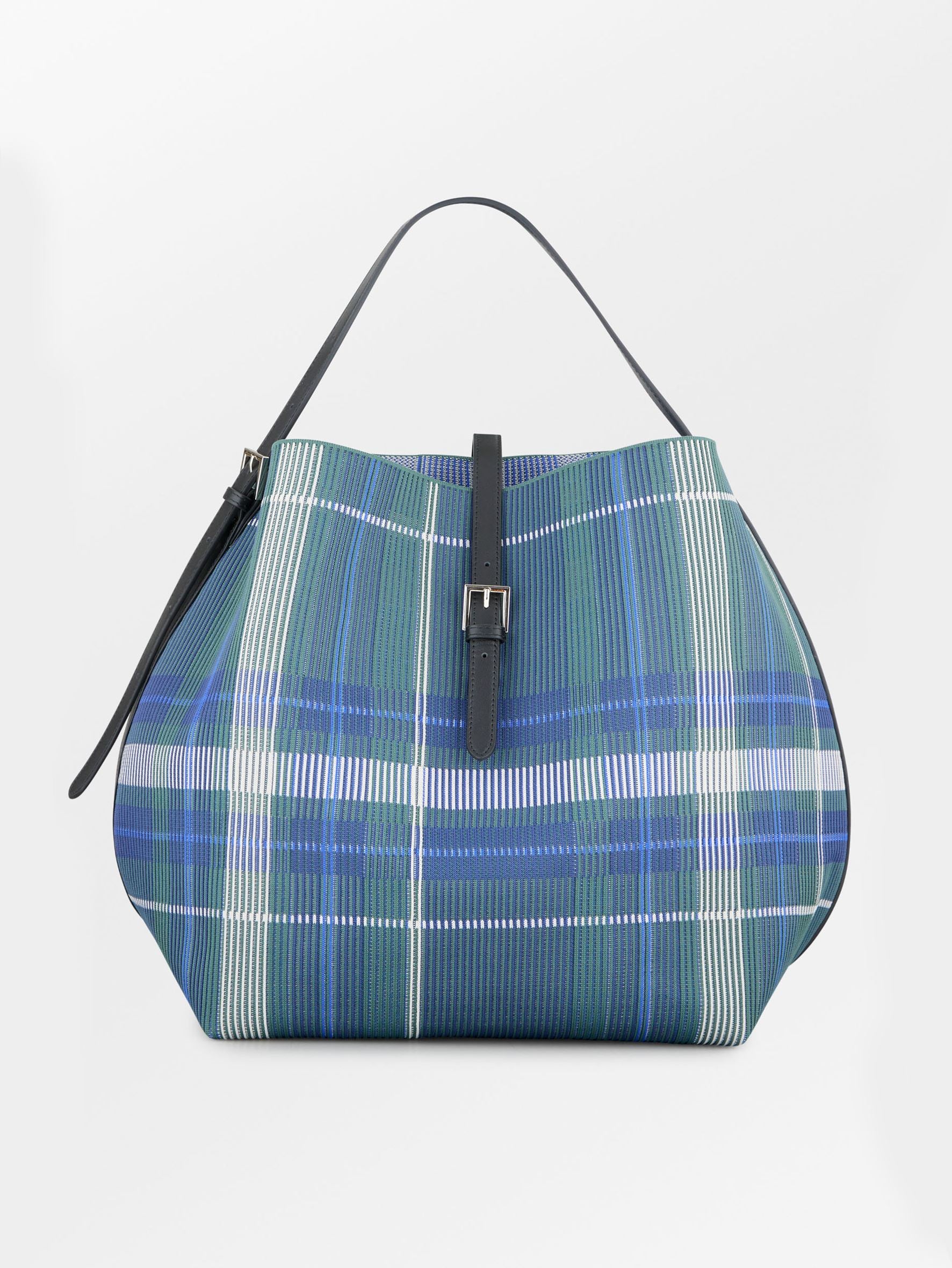 becks-ndergaard-plaidia-leah-bag-tasche-naval-blue-kariert image 1