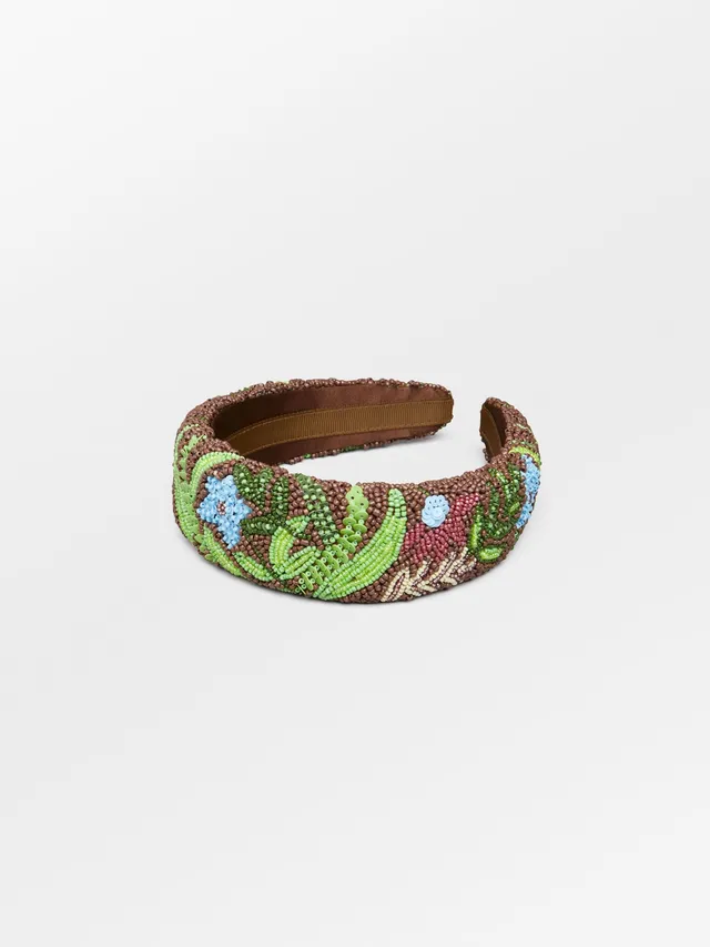 becks-ndergaard-tropica-wide-beaded-haarreif-partridge-brown image 1
