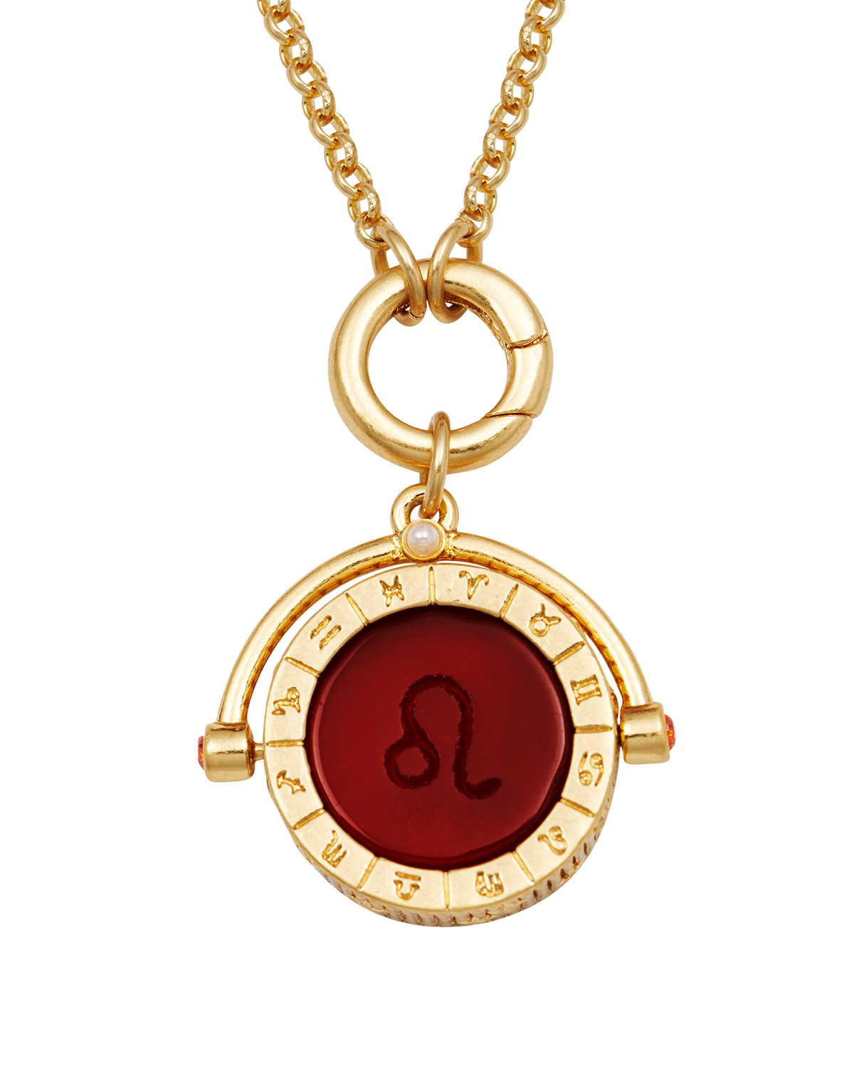 fable-england-jewellery-leo-spinner-halskette-gold-karneol image 4