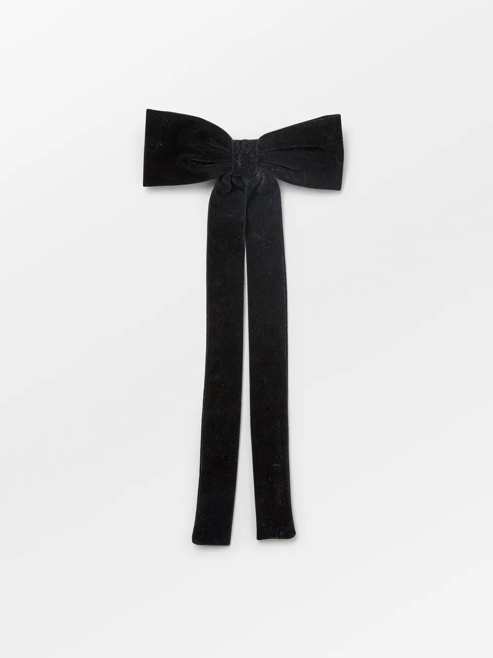 becks-ndergaard-velvet-bow-haarclip-schwarz-samt-gro image 1