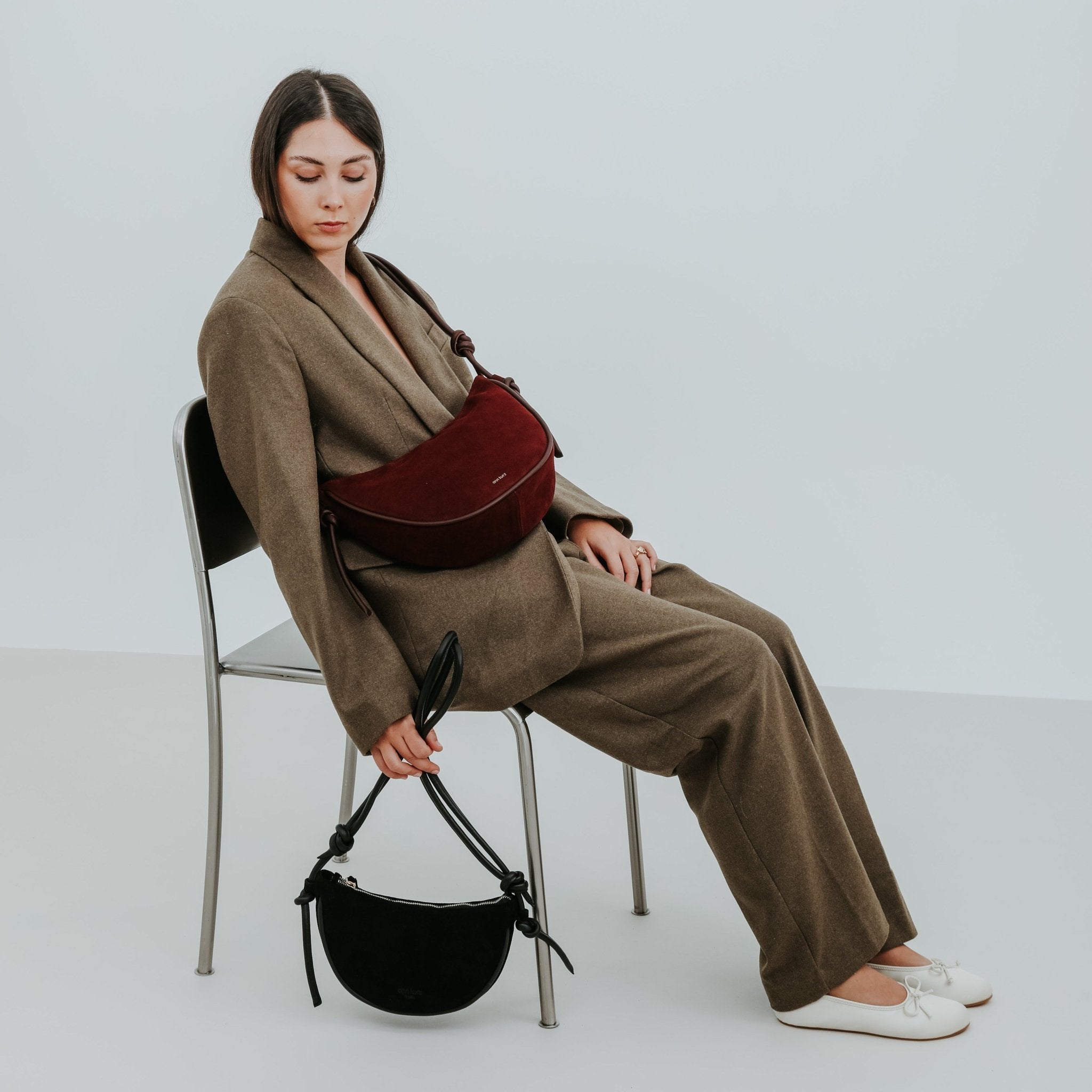 ann-kurz-half-moon-shopper-wildleder-mocca-umh-ngetasche image 7