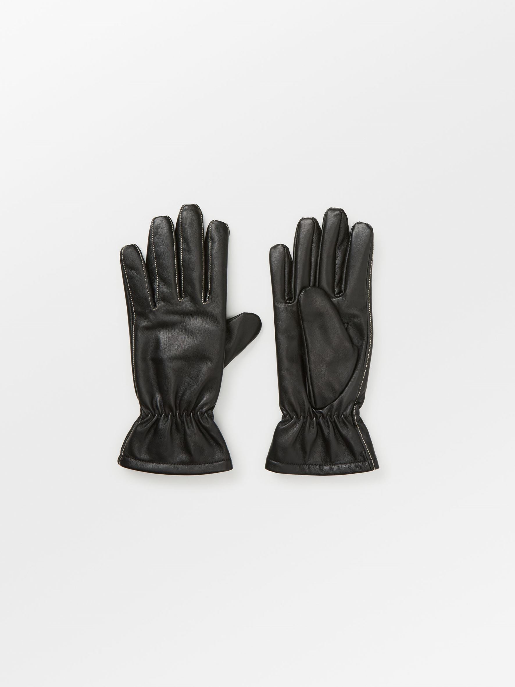 becks-ndergaard-smooth-leather-gloves-lederhandschuhe-schwarz-gr-7 image 1