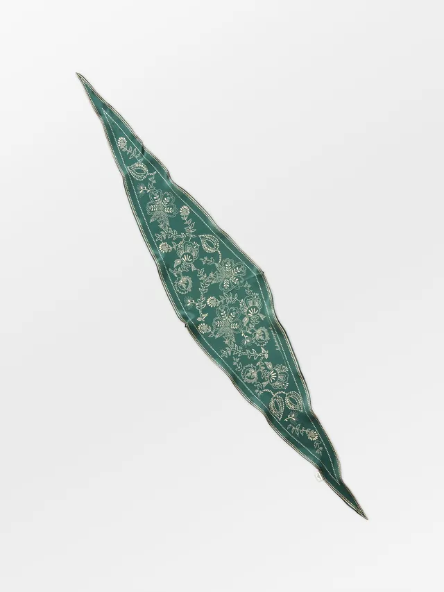 becks-ndergaard-dotted-flora-diamond-seidenschal-topiary-gr-n image 1
