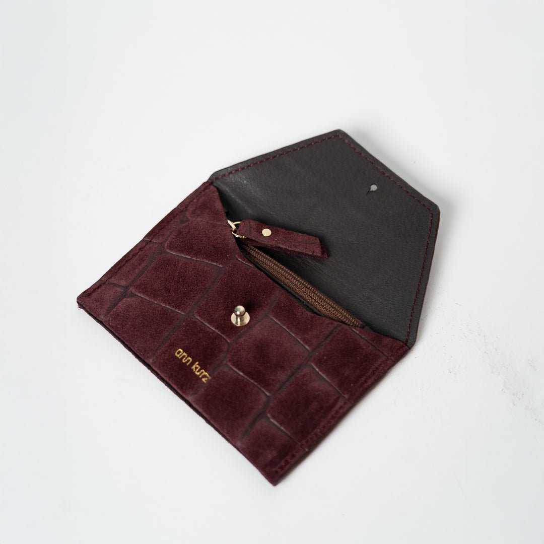 ann-kurz-tiny-envelope-geldb-rse-croco-burgundy image 2