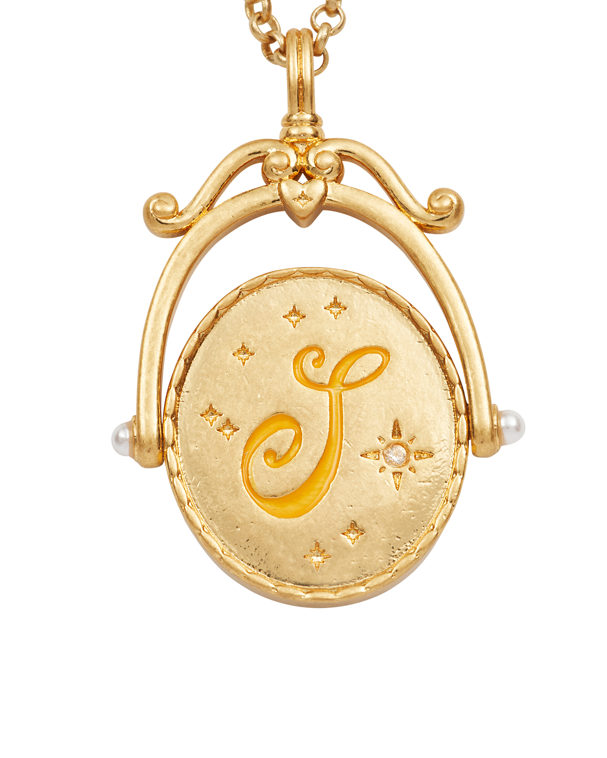 fable-england-s-sunflower-spinner-halskette-gold image 1