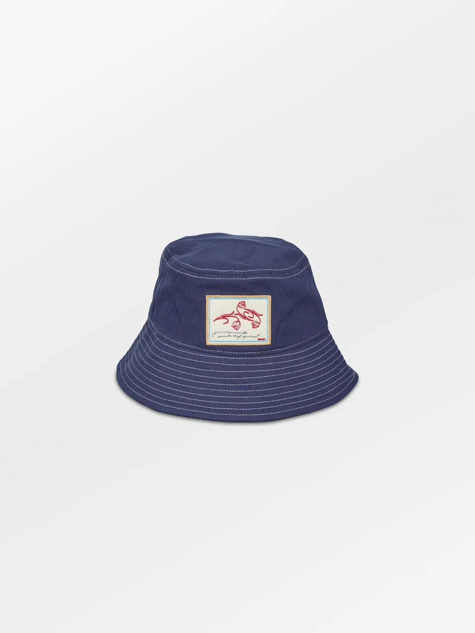 becks-ndergaard-canvas-bucket-hat-navy-blue-baumwolle image 1