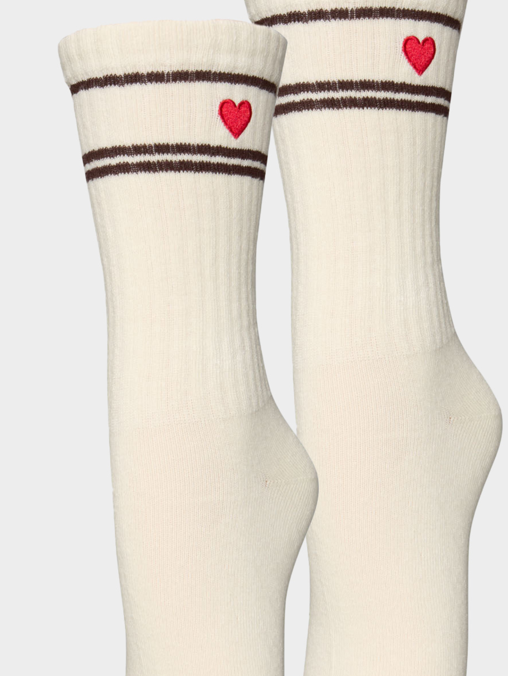 becks-ndergaard-heart-cotta-sock-socken-2er-pack-braun-rot image 2