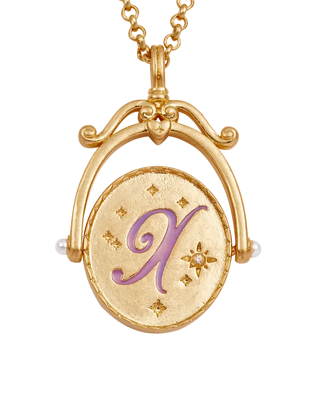 fable-england-x-initial-xeranthemum-halskette-gold image 1