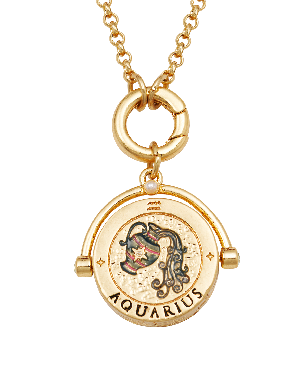 fable-england-aquarius-halskette-gold-sternzeichen-wassermann image 1