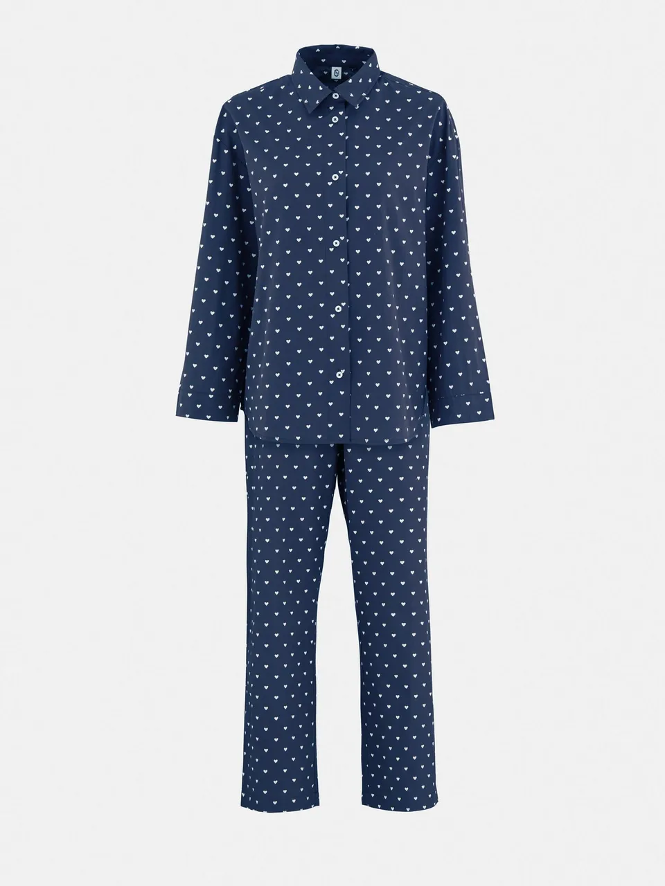 becks-ndergaard-hearts-pyjama-set-navy-off-white-gr-m image 1
