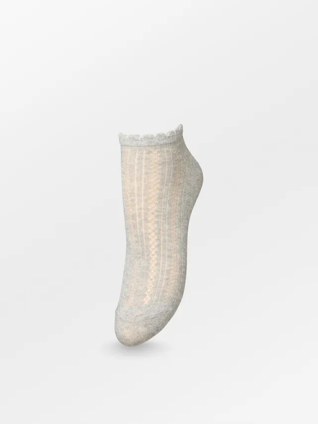 becks-ndergaard-crochia-cotta-short-sock-socken-grau-melange-37-39 image 1