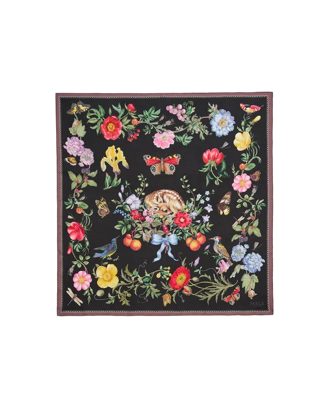 fable-england-alice-s-garden-quadratisches-tuch-seidig image 1