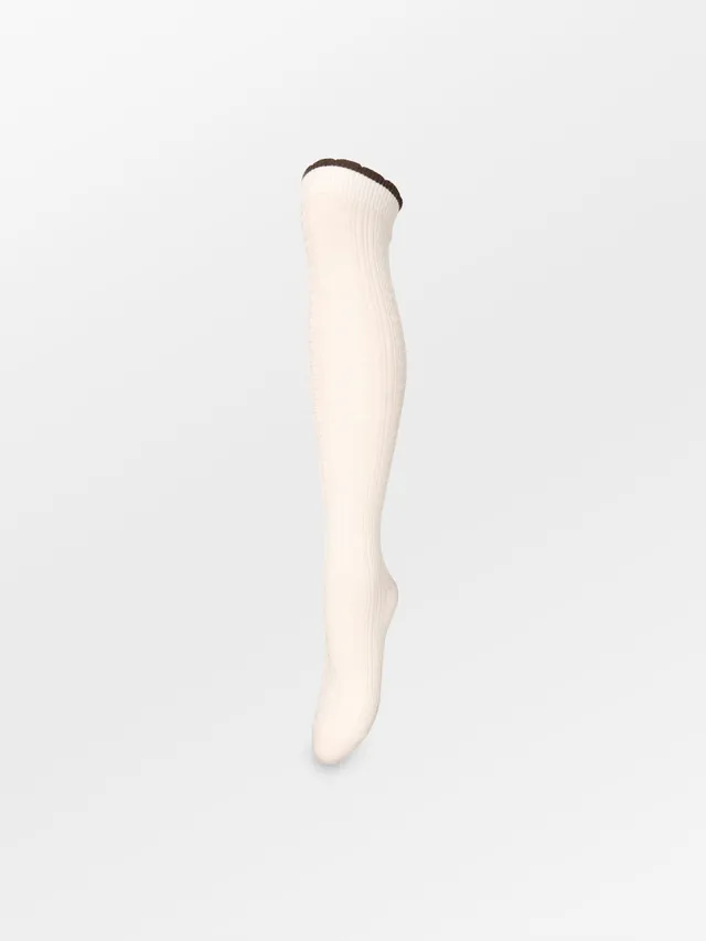 becks-ndergaard-scallop-knee-sock-kniesocken-weiss-wolle image 1