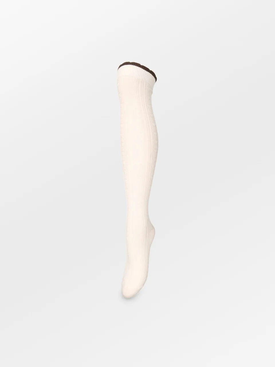 becks-ndergaard-scallop-knee-sock-kniesocken-weiss-wolle image 1