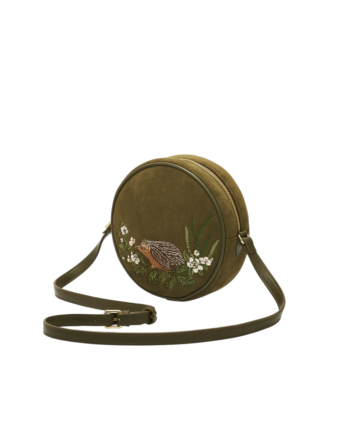 fable-england-chloe-hedgehog-circle-tasche-khaki-bestickt image 3