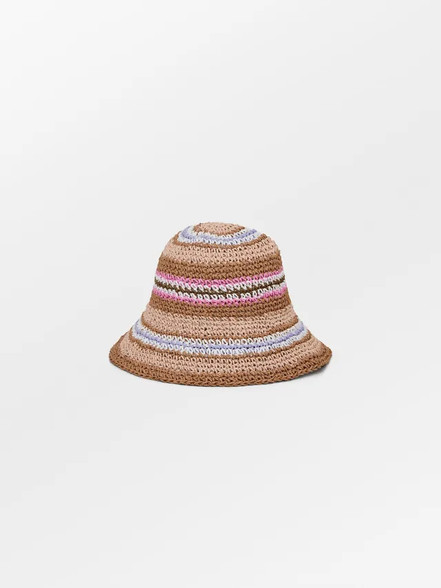 becks-ndergaard-saverina-strohhut-gestreift-mocha-brown image 1