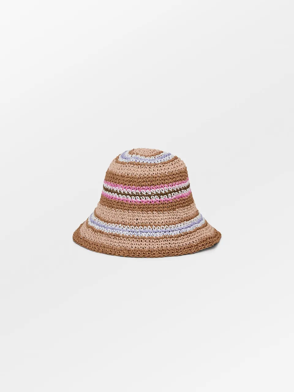becks-ndergaard-saverina-strohhut-gestreift-mocha-brown image 1