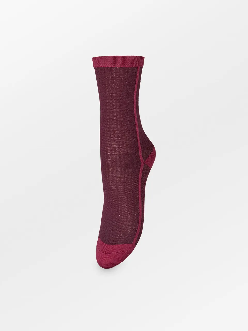 becks-ndergaard-stripy-glitter-socken-fig-red-37-39 image 1