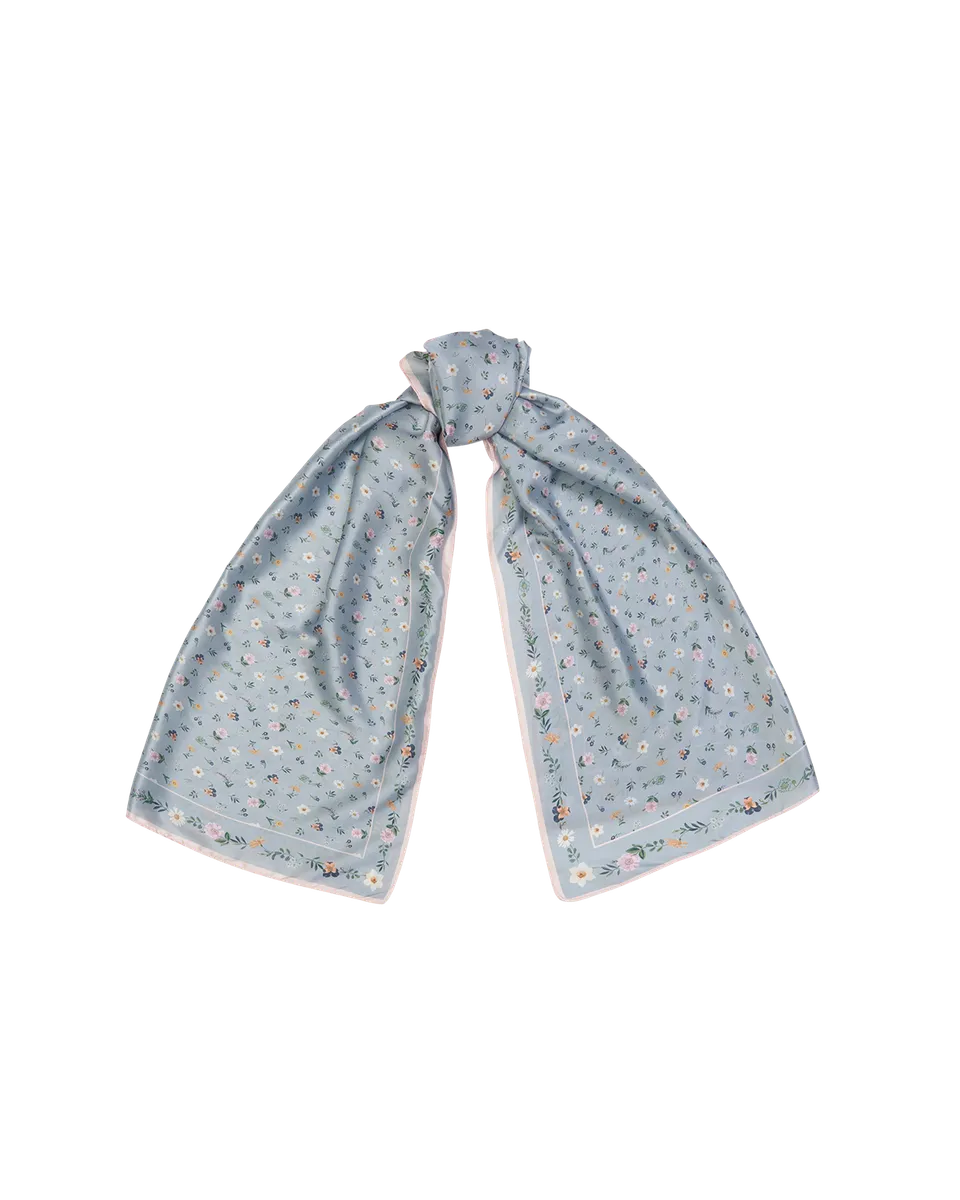 fable-england-scarves-ditsy-sprigs-schal-blau-seidig-blumen image 1