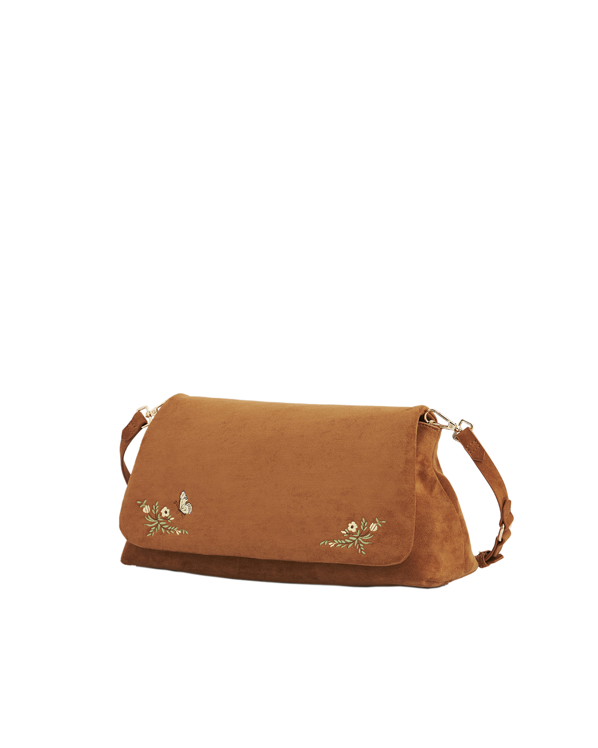 fable-england-floral-schultertasche-tan-baguette image 3