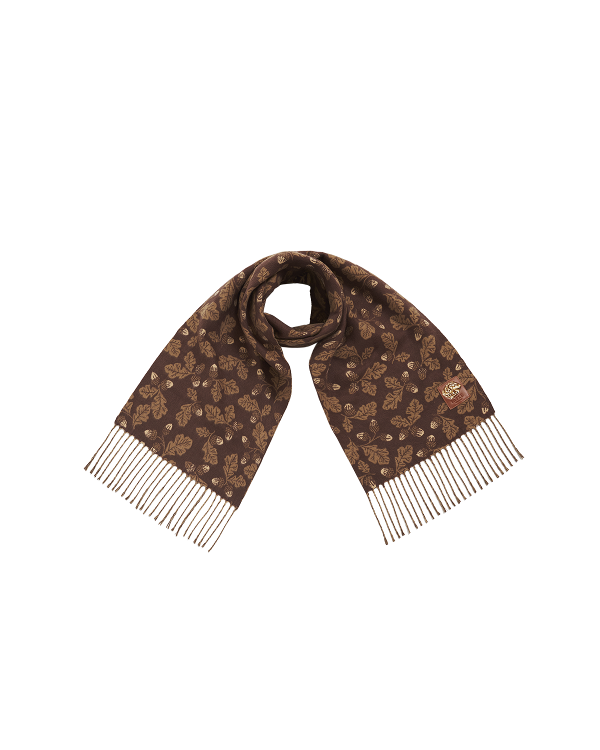 fable-england-acorn-jacquard-schal-caramel-chocolate image 1