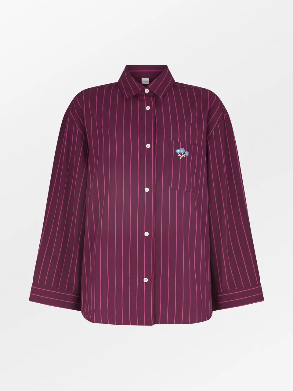 becks-ndergaard-homewear-striped-pyjamas-shirt-pyjama-rot-gr-m image 1