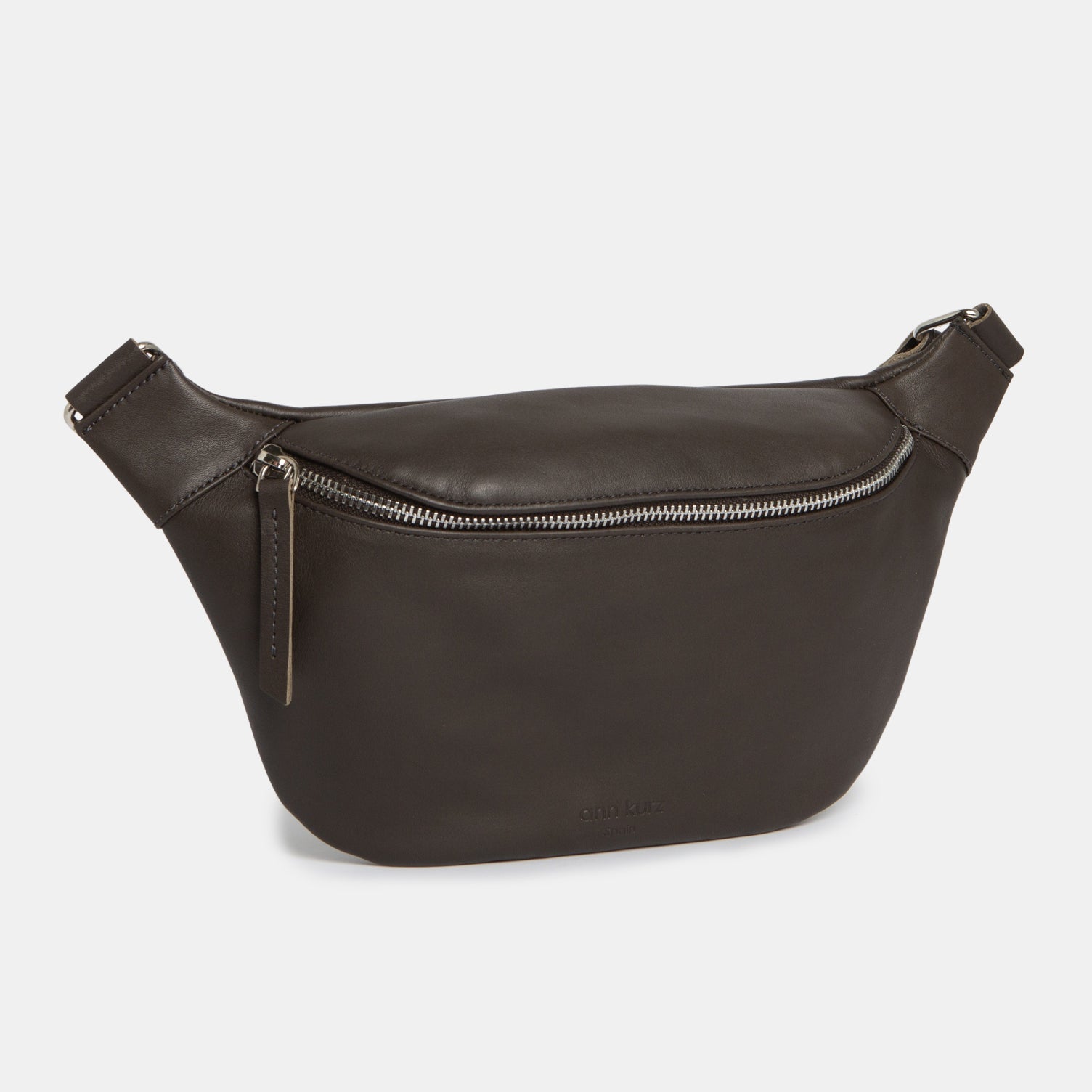 ann-kurz-fanny-pack-bauchtasche-nappa-anthrazit-leder image 1