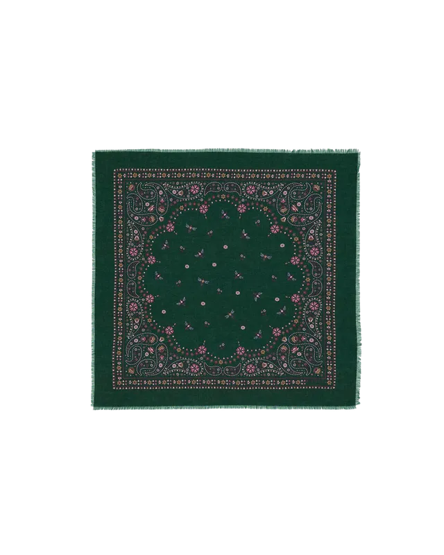 fable-england-paisley-bee-bandana-tuch-gr-n image 1
