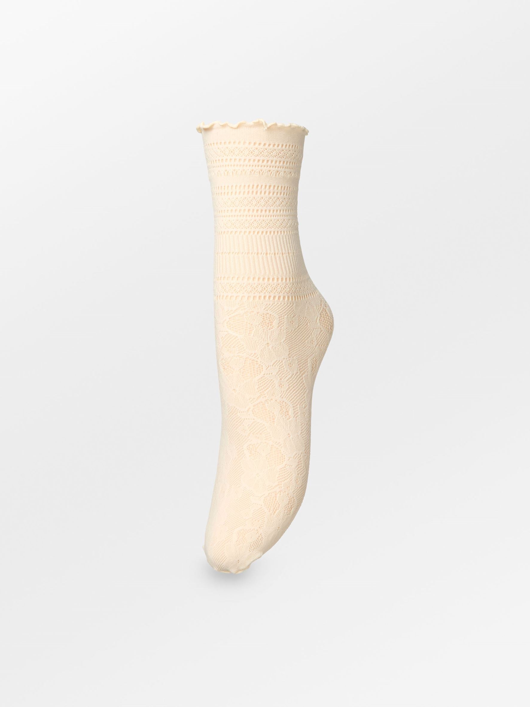 becks-ndergaard-bloom-lace-sock-spitzensocken-birch-white image 1