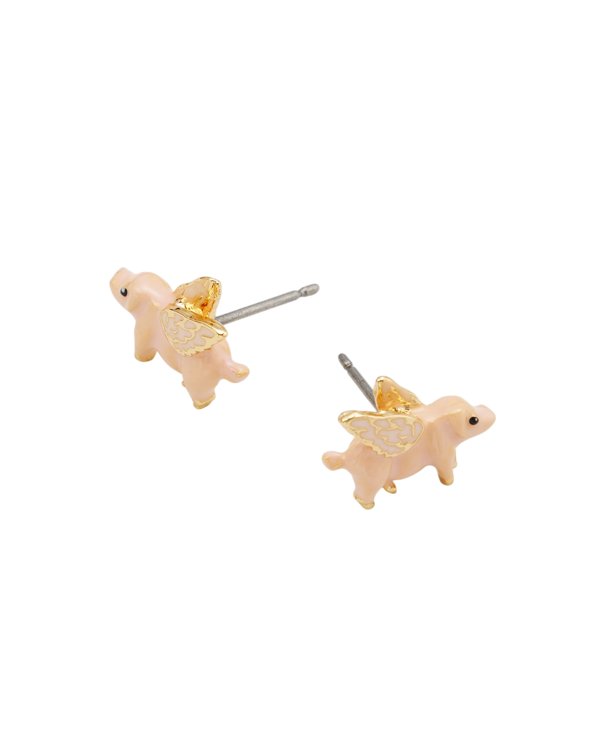 fable-england-flying-pig-ohrstecker-gold-emaille-schwein image 3